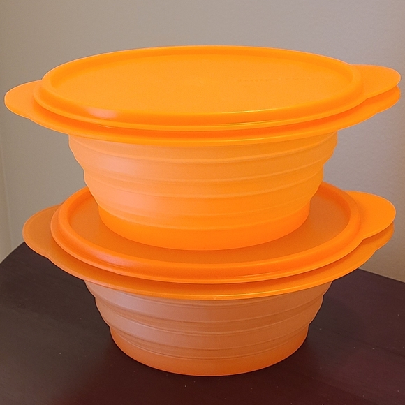 2 Tupperware 5453A Flat Out bowl - Picture 1 of 9